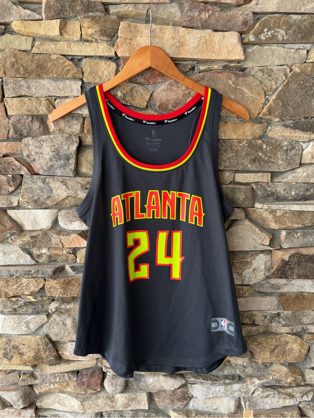 Atlanta NBA Fanatics Hawks #24 Kent Bazemore Women’s Jersey Tank Top Medium